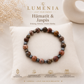 Hämatit & Jaspis Herren Armband
