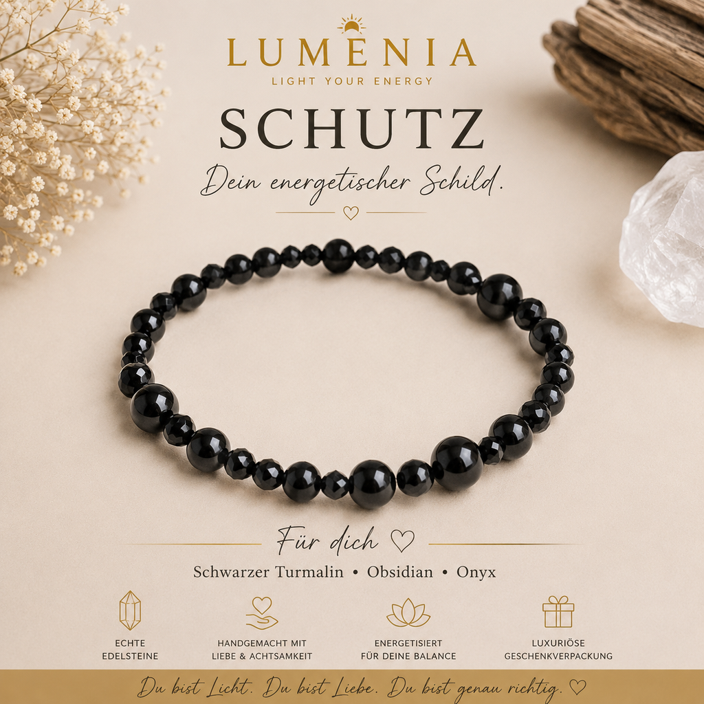 Lumenia Schutzlicht - Turmalin, Obsidian und Onyx