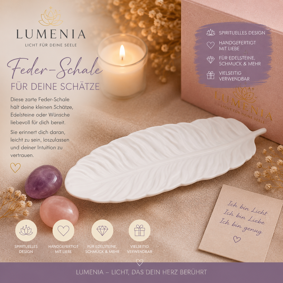 Federschale – Dekorative Schale aus Kerra Craft